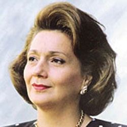 Mevrouw suzane Moebarak aan de majorelle tuinen