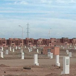 De levering van de eerste partij van villa's op tamansourt