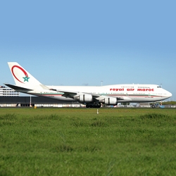 Royal Air Maroc gezicht van de open sky