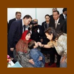 Z.K.H. prinses lalla meryem: campagne over het terugroepen van immunisering