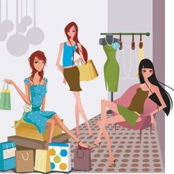 Een shoppeuse persoonlijk te maken uw aankopen
