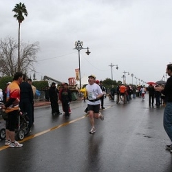 De internationale Marathon in Marrakech