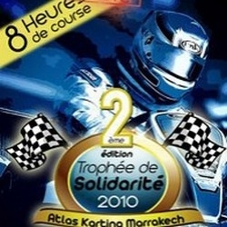 Tweede trofee van de solidariteit @ de atlas karting in Marrakech.